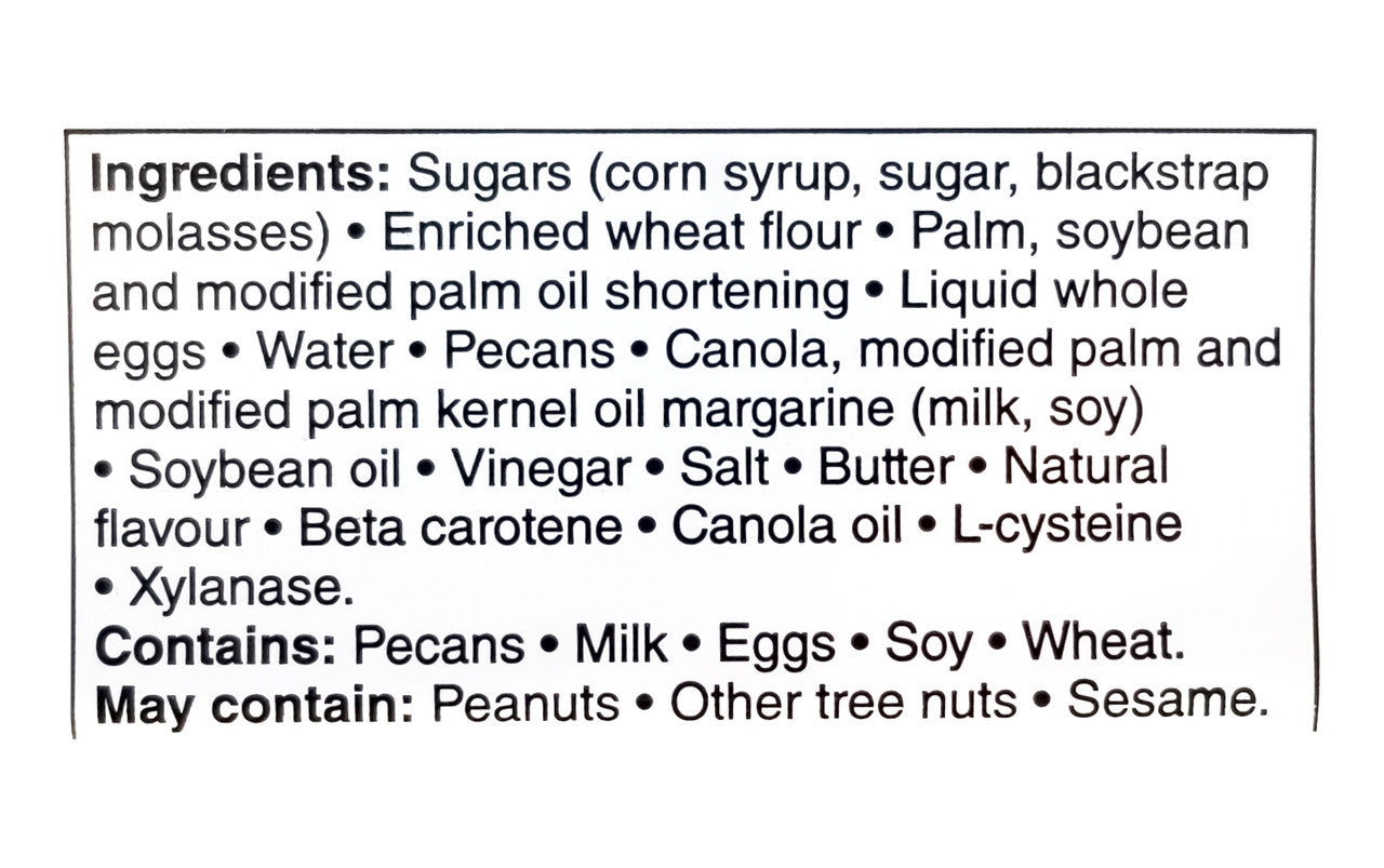 Your Fresh Market Pecan Butter Tarts, 510g/18oz., 6 Tarts, {Imported from Canada}